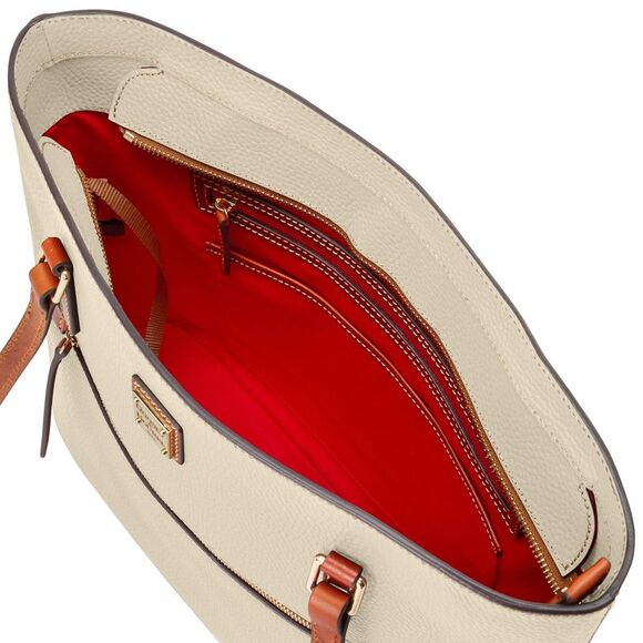 Dooney & Bourke Pebble Grain Large Shopper Tote - Bone - Picture 3 of 4